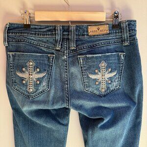 Sang Real Low-rise Bootcut Jeans w/Embellished Pockets – Women’s 31/33 (Sz 12)